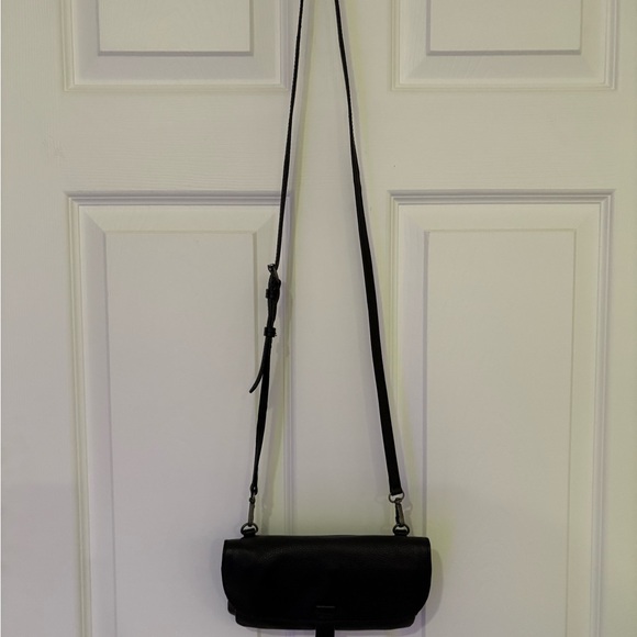 EUC Lucky Brand GENUINE LEATHER Jill Black convertible wallet crossbody - Picture 2 of 9